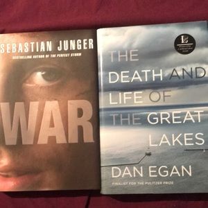 Sebastian Junger War and The Death and Life of the Great Lakes Dan Egan Pulitzer